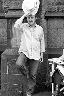 Famous Face Prints: Bernard Cribbins filming The Railway Children