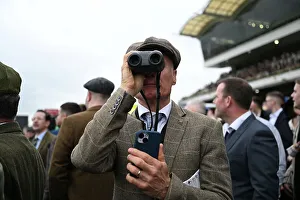 Horse Racing Prints: Binoculars to watch the race Cheltenham Festival week