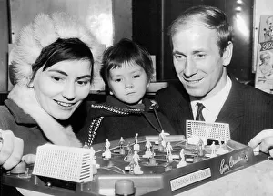 Bobby Charlton with wife Norma and daughter Suzanne Charlton at the International Toy Fair at Harrogate 1967