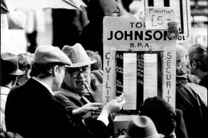 Horse Racing Prints: Bookmaker at Cheltenham Festival