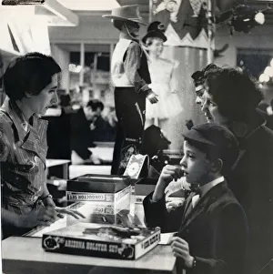 Boy in a toy shop 1959