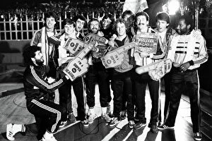 Images Dated 9th November 2023: Brighton & Hove Albion players at the launch of their FA Cup final record 1983