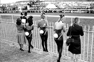 Racing Prints: Bunny Girls at the 1978 Epsom Derby