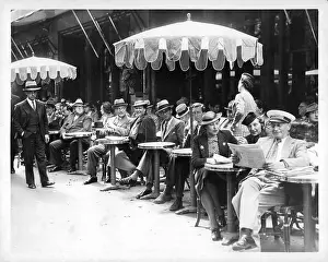 1930s Prints: Cafe de de la Paix, Paris 1937