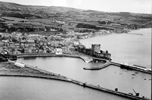 Castles Prints: Carrickfergus castle in County Antrim N. Ireland