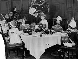 1920s Prints: Christmas dinner 1925