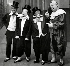 Just for Fun Collection: Clowns L-R, August, Woodles and Pimpo with Whimsical Walker 1922