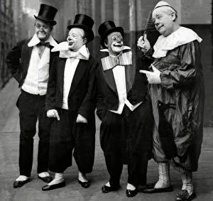 1920s Prints: Clowns L-R, August, Woodles and Pimpo with Whimsical Walker 1922