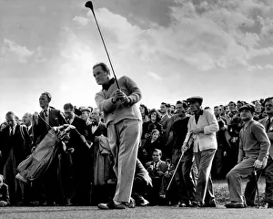 Famous Face Prints: Comedian Bob Hope plays golf at Temple Club, Berkshire, 1952