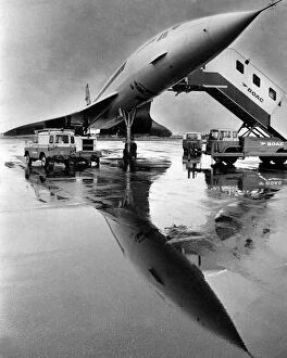 Aircraft Collection: Concorde on the tarmac at Heathrow Airport 1970