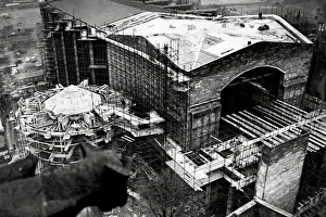 Architecture Prints: The Construction of Coventry Cathedral, 1961