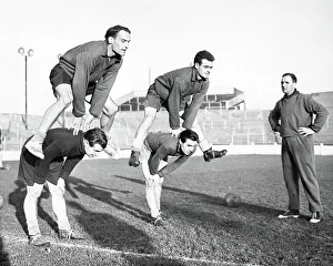 Pictures Prints: CoventryCity football club's manager JesseCarverwatches the players training