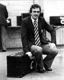 Cricket Prints: Cricketer Geoff Cook at the airport ready to leave for the England tour of India