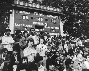 Cricket Prints: Crowd at Headingley for test match between England and West Indies 1976