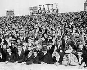 Images Dated 8th September 2023: The Crowd at Ninian Park, Cardiff 1935