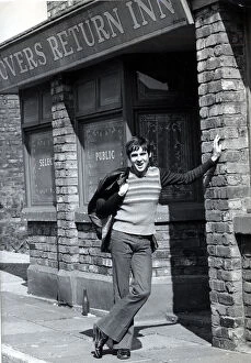 Images Dated 27th April 2020: Davy Jones outside the Rovers Return