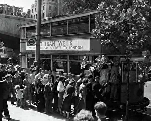 Times Gone By Prints: The last day of London's trams