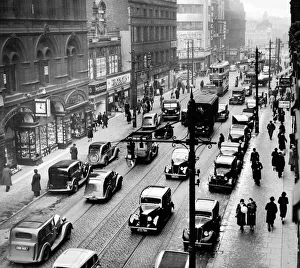 Towns Prints: Deansgate, Manchester 1937