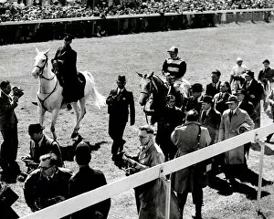 Horse Racing Collection: The Derby 1946. The winner Airborne being led in