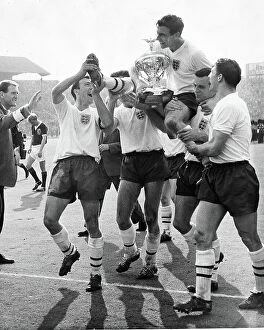 Images Dated 11th September 2023: England v Scotland (9-3) Home International championship at Wembley 1961