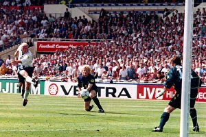 England v Scotland Collection: European Championships 1996 England v Scotland, 2-0. Paul Gascoigne scores