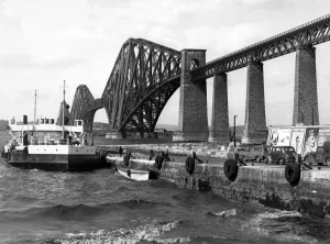 Black And White Prints: The ferry boat Sir William Wallace at South Queensferry 1957