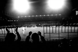 Manchester United Collection: Floodlit cricket match at Manchester United Football club