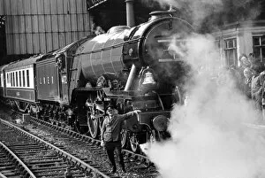 Trains Collection: The Flying Scotsman at Manchester Victoria in 1973