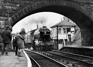 Locomotives Prints: The Flying Scotsman at Wennington Junction, Lancs, on its 60th b