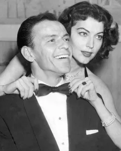 Actors Prints: Frank Sinatra with his second wife Ava Gardner