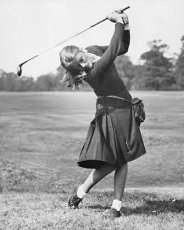 Just For Fun Prints: Girl Golfer