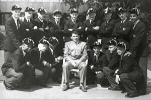 Aston Villa Collection: Graham Taylor, Aston Villa F. C. manager with the 15 graduates at the GM Vauxhall FA National