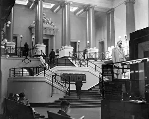 London Prints: The Great Hall at Euston Railway station 1952