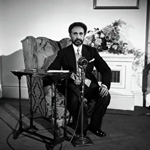 1950s Prints: Haile Selassie I Emperor of Ethiopia