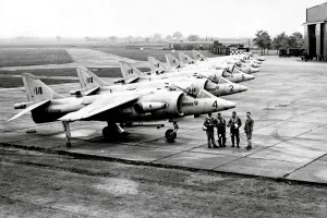 Aircraft Prints: Hawker - Kestrel FGA. 1 Jump Jets at RAF Bircham Newton