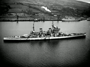 Ships Collection: HMS King George V, Royal Navy Battleship at Gareloch