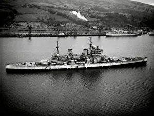 HMS King George V, Royal Navy Battleship at Gareloch
