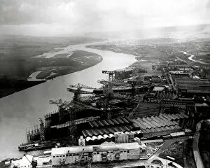 Town and Country Collection: John Browns Shipyard, Clydebank, 1957