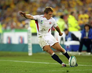 Rugby Union Prints: Jonny Wilkinson in action in the Rugby World Cup Final 2003