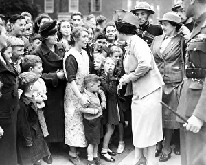Royalty Prints: King George VI and Queen Elizabeth visit South London 1940