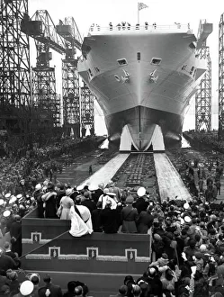 Navy Prints: Launching the HMS Ark Royal
