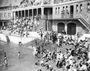 Beaches Prints: The Lido Plymouth 1935