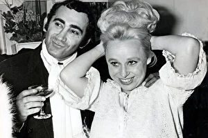 Images Dated 11th November 2021: LionelBart and BarbaraWindsor in 1965 after the opening night of Twang