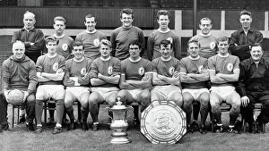Images Dated 14th November 2019: Liverpool F. C. in 1965 with the FA Cup and the Charity Shield
