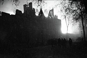 Britain at War Collection: London in the Blitz Temple Church air raid 8