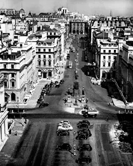 London Prints: Lower Regent Street taken from the Duke of York Statue 1950