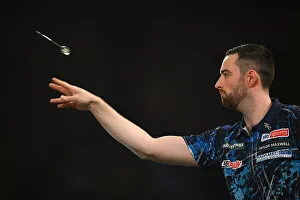 Photo Spotlight Prints: Luke Humphries at the Paddy Power PDC World Darts Championships 2024. Alexandra Palace