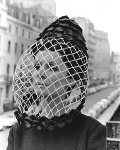 Fashion Prints: Model wearing unusual veil