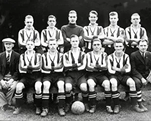 Scotland Prints: Montrose F. C. team group 1936-7