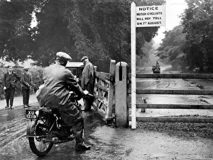 Times Gone By Prints: Motorcyclist in Dulwich